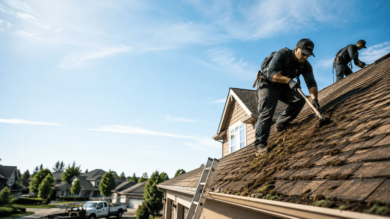Roof Moss Removal in Farmersville, OH near me